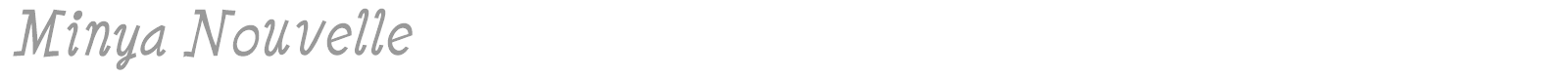 Minya Nouvelle font preview